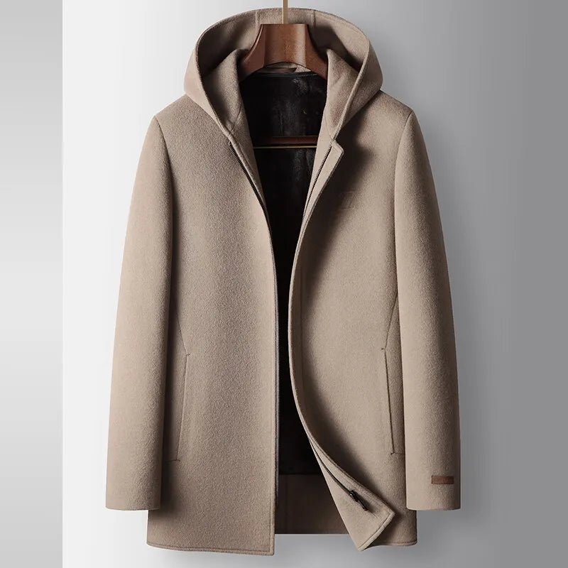 Luxus Herrenmantel 100% Wolle