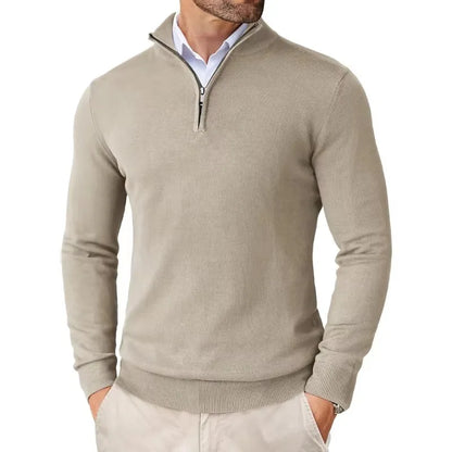 Herren Pullover Modern Frontreißverschluss