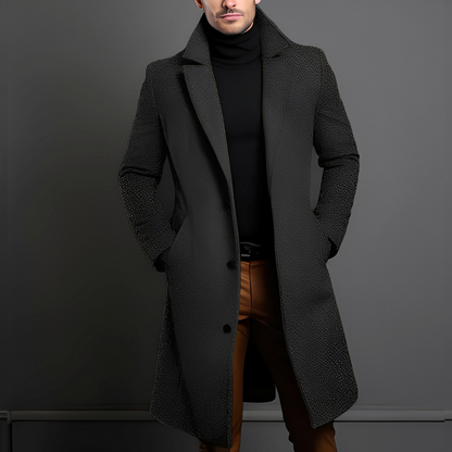 Herren Wollmantel Elegant Mittellang