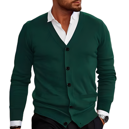 Bequemer Herren Cardigan Baumwolle Casual
