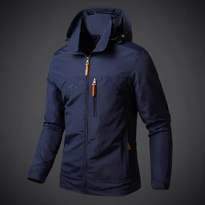 Herren Freizeitjacke Mit Kapuze Sportlich