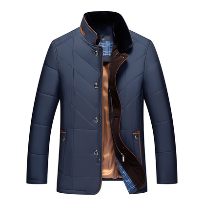 Herren Winterjacke Elegant Gepolstert