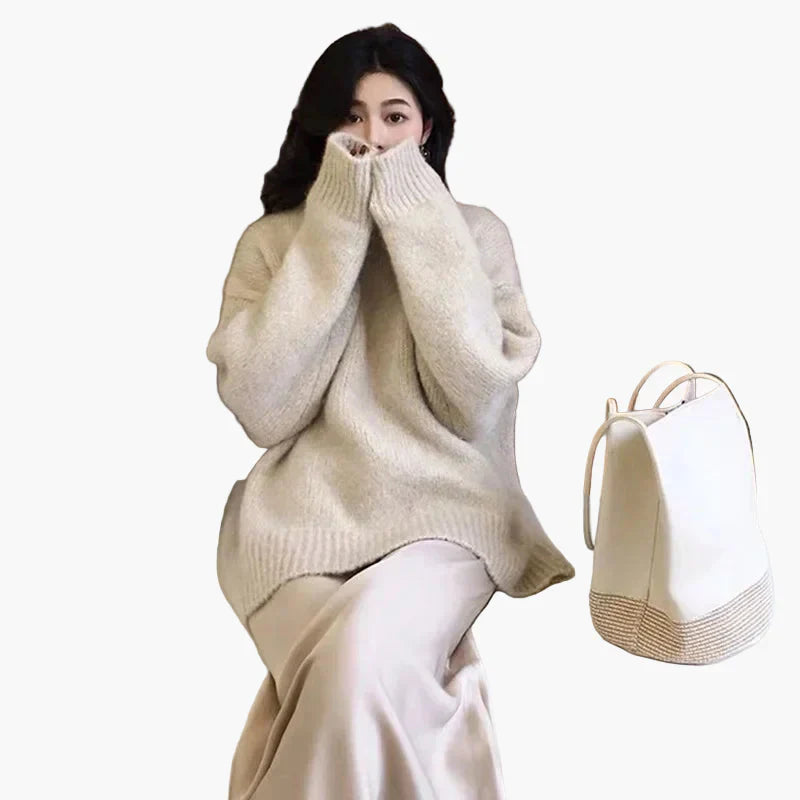 Retro Oversize Pullover Herbst Winter Trend - IdealeKleiden