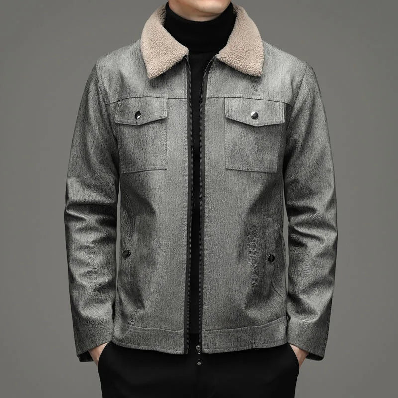 Herren Herbstjacke Warm Elegant