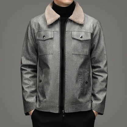 Herren Herbstjacke Warm Elegant