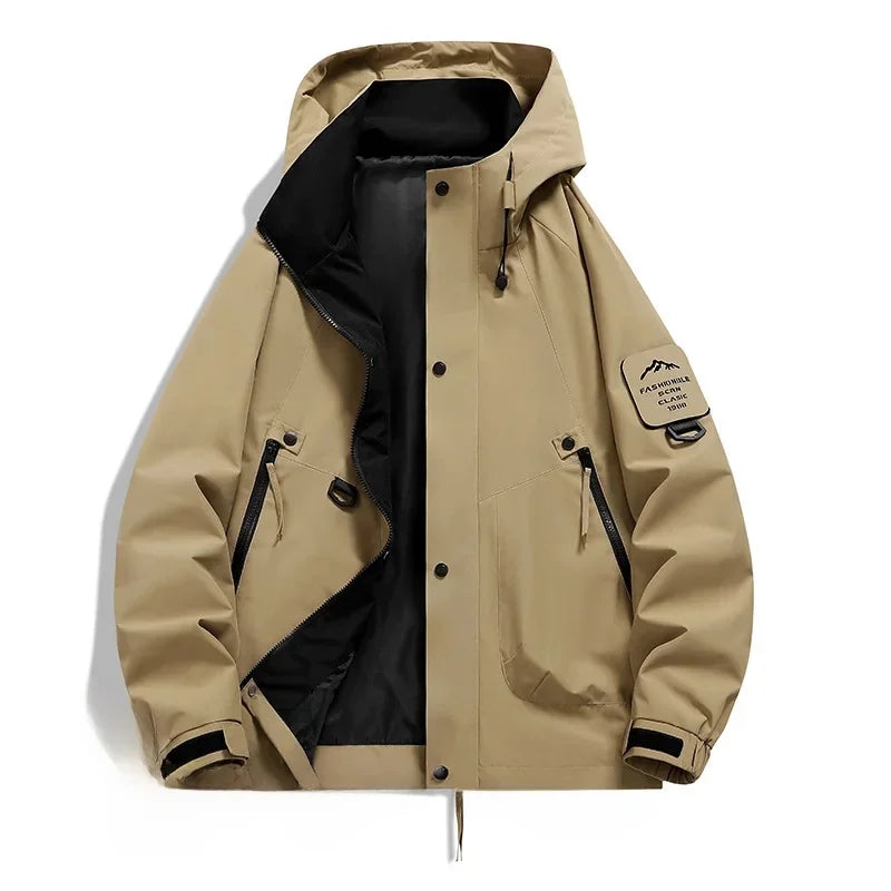 Herren Winterjacke Lockerer Schnitt