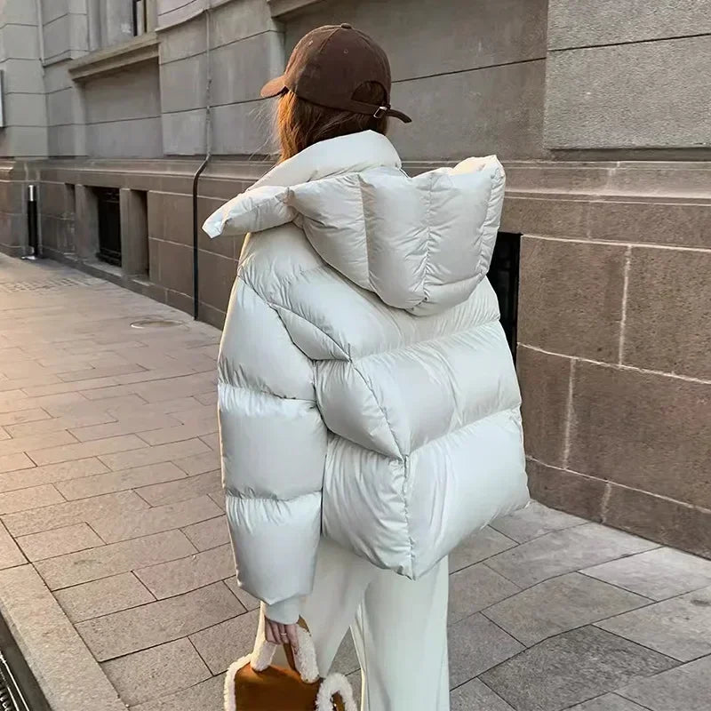 Pufferjacke Damen Oversized Warm Isoliert