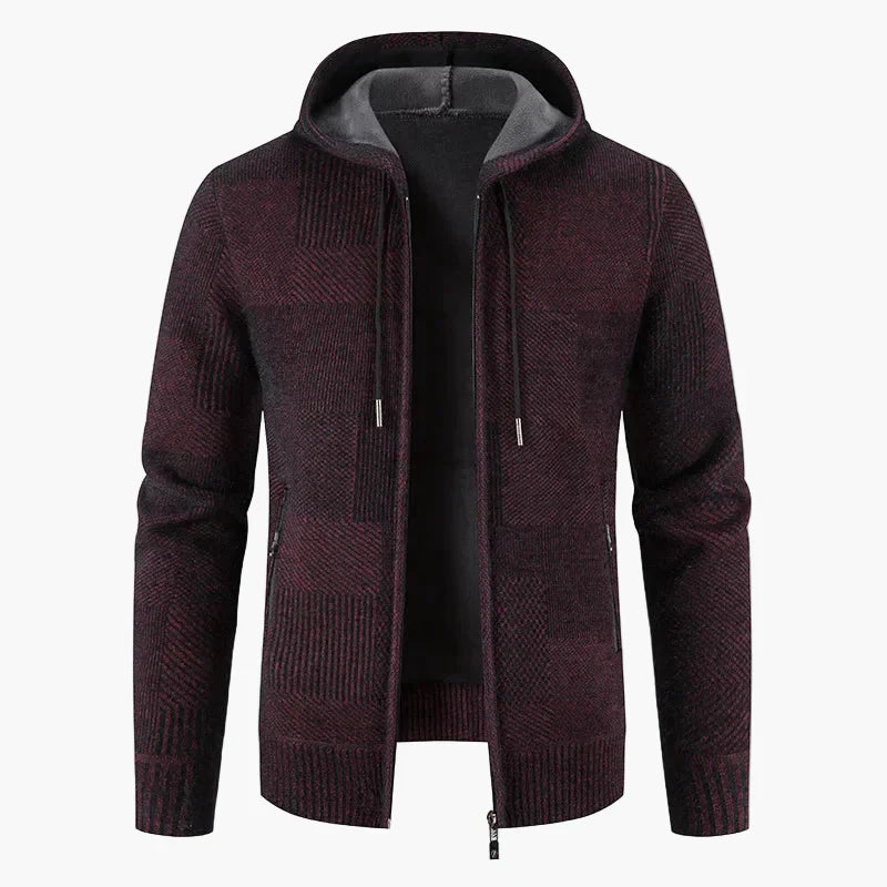 Strickjacke Mit Kapuze - Warme Winterjacke Damen
