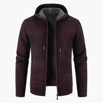 Strickjacke Mit Kapuze - Warme Winterjacke Damen