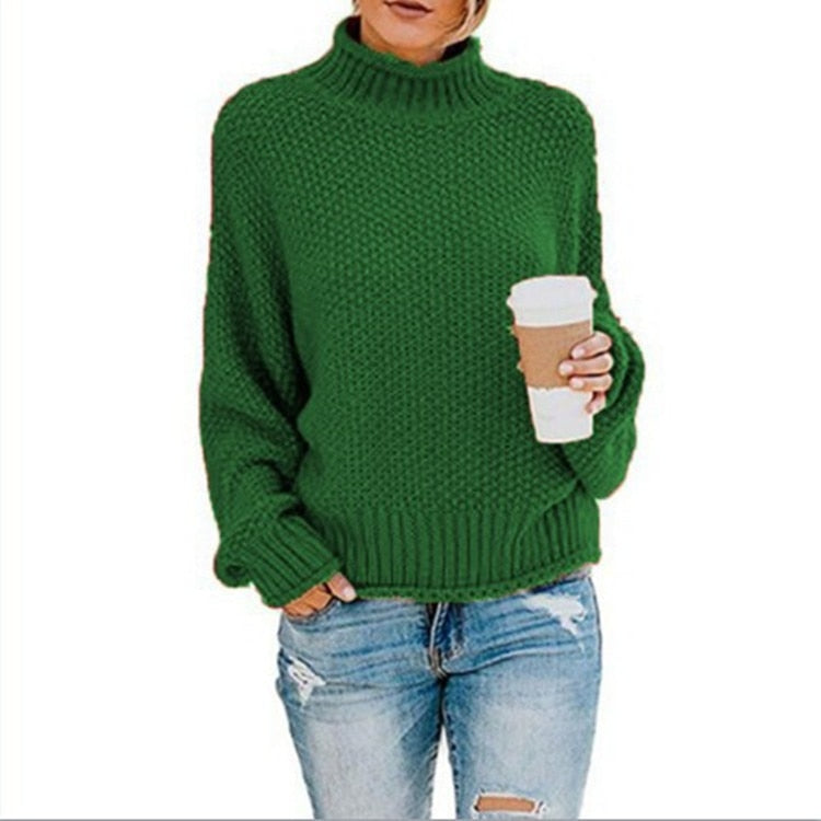 Weiche Rollkragenpullover Selbstgestrickt