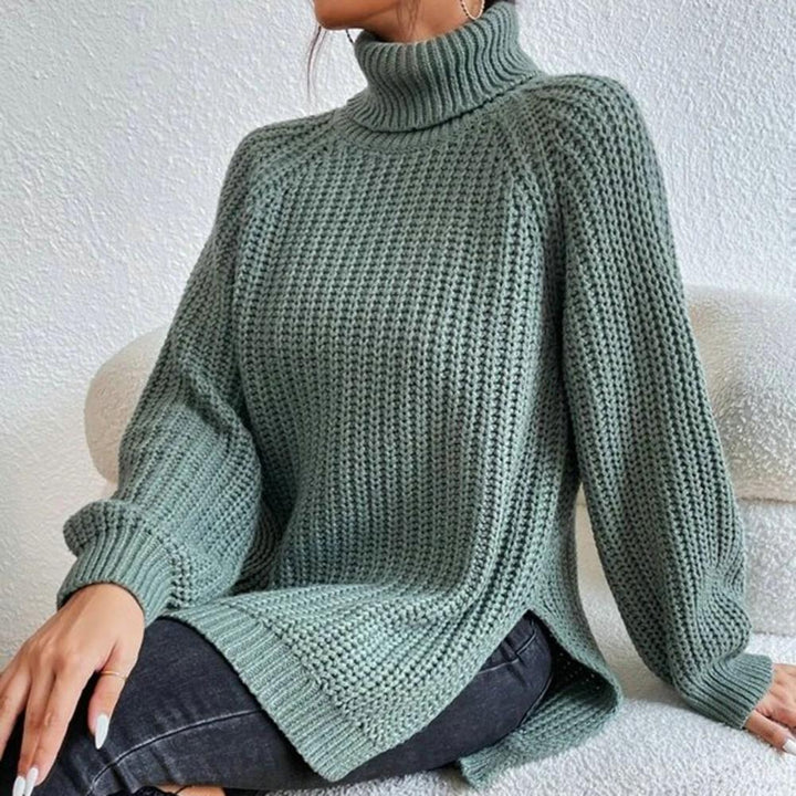 Weicher Rollkragen Pullover Damen