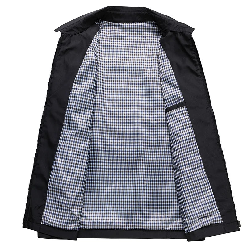 Leichte Herrenjacke Slim Fit - IdealeKleiden