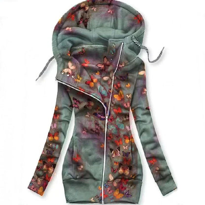 Damen Cardigan Schmetterlingsmuster Elegant