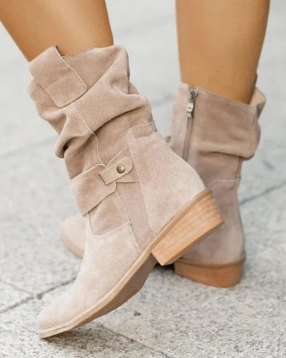 Stylische Wildleder Stiefel Damen