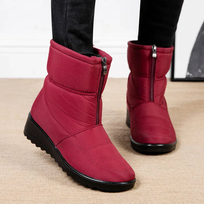Weiche Stiefeletten Damen | Gepolsterte, Wasserdichte Winterstiefel