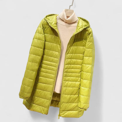 Damen Steppmantel Winter Warm Reißverschluss