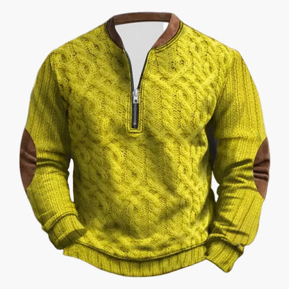 Outdoor Langarm-Pullover Stehkragen