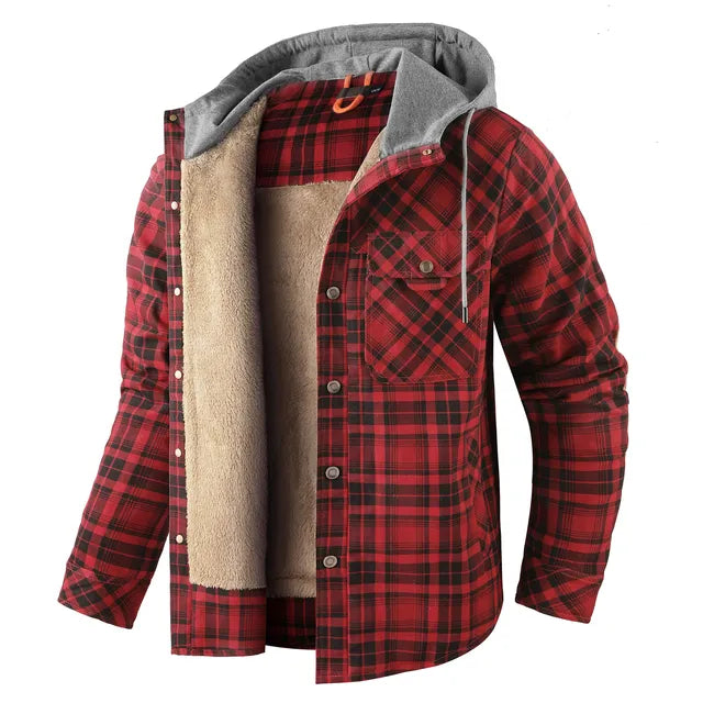 Warmes Karohemd Jacke Herren