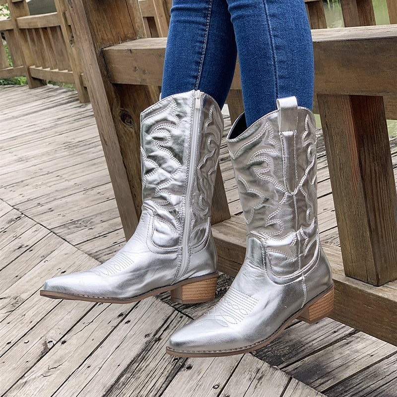 Elegante Stiefel Damen Schnürstiefel Spitze