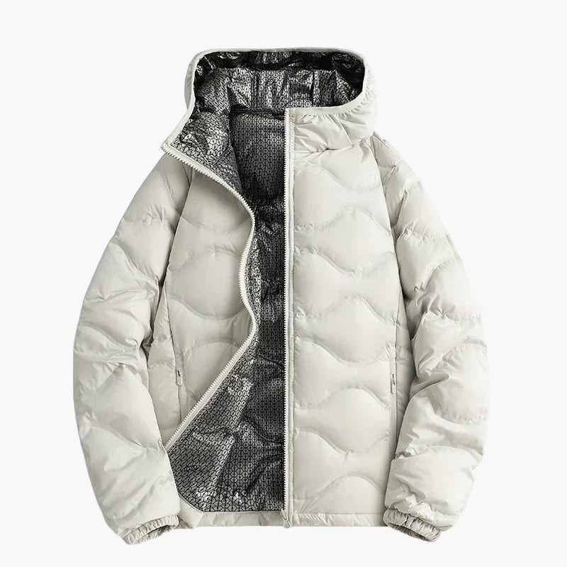 Warme Steppjacke mit Kapuze - Outdoor Winterjacke