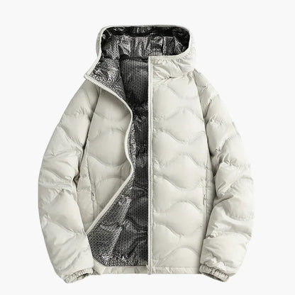 Warme Steppjacke mit Kapuze - Outdoor Winterjacke