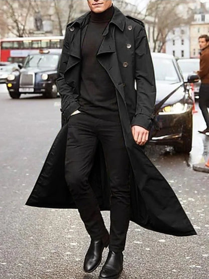 Herren Trenchcoat Elegant Winter