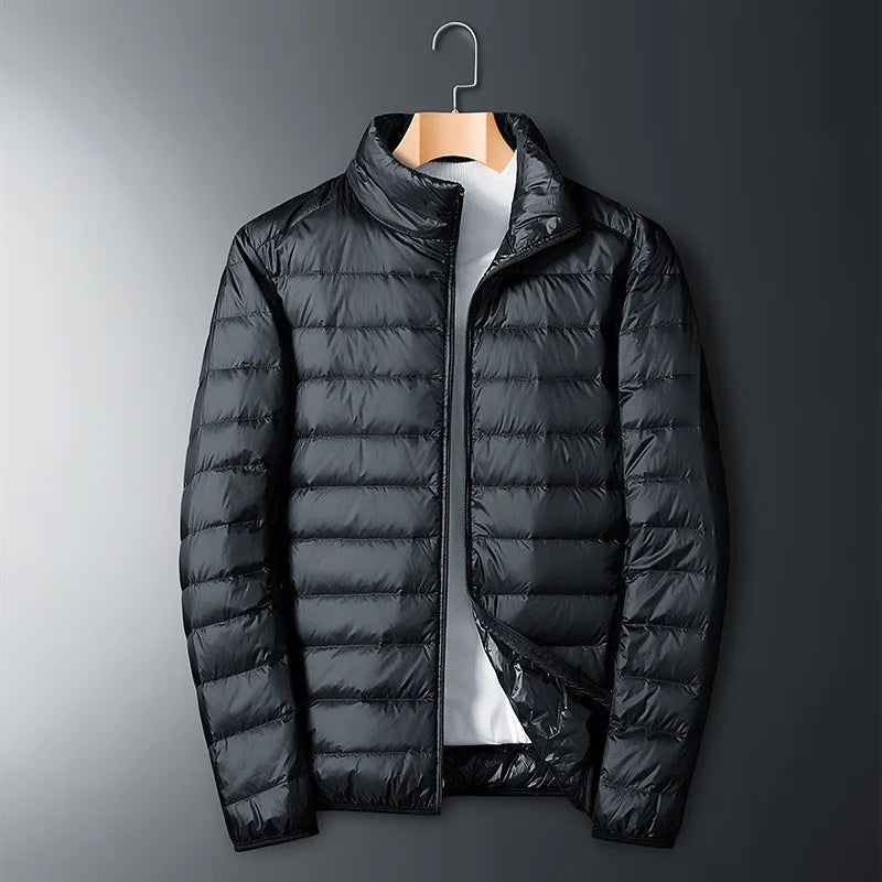 Herren Winterjacke Stehkragen Reißverschluss