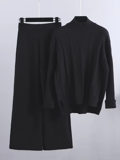 Modisches Strick-Kleid-Set für Damen