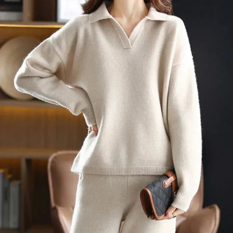 Damen Casual Polo Outfit Set