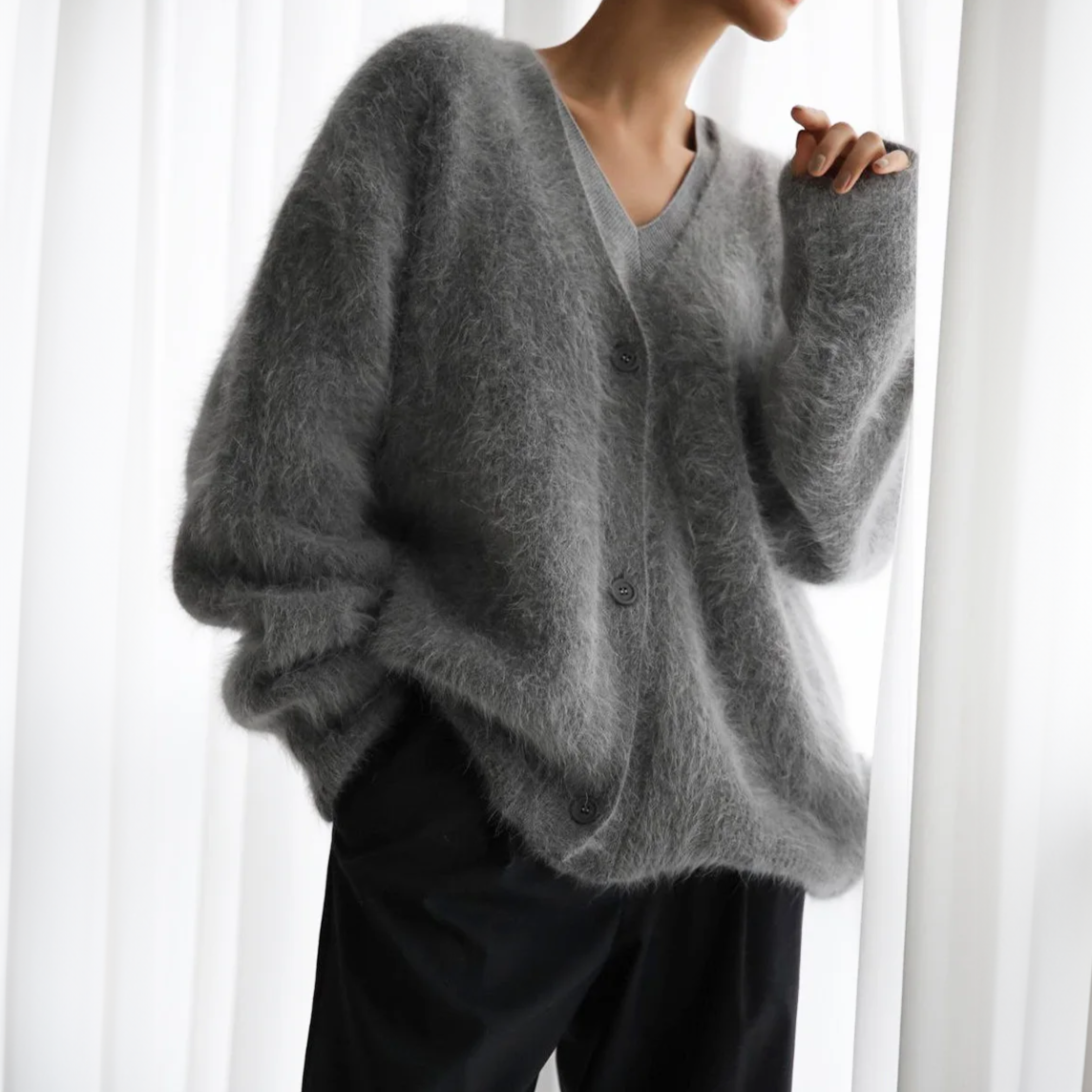 Luxus Cardigan Cashmere Weich
