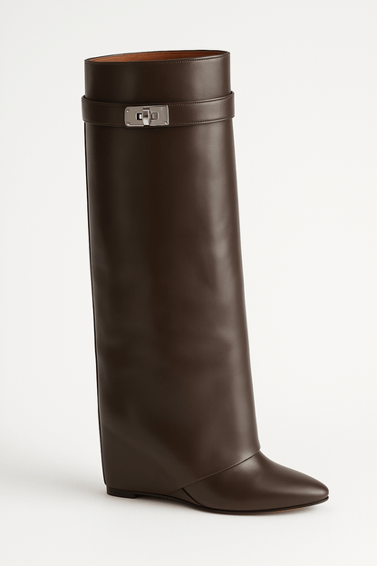 Damen Stiefel Elegantes Design Spitze Spitze