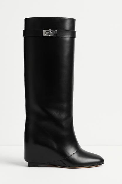 Damen Stiefel Elegantes Design Spitze Spitze - IdealeKleiden