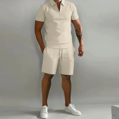 Herren Sommer Shorts-Shirt-Set Kurzarm - IdealeKleiden