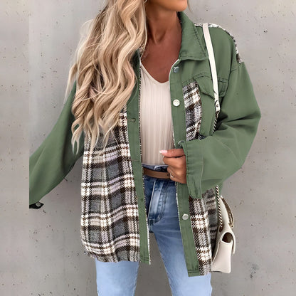 Karierte Damenjacke Modern Chic