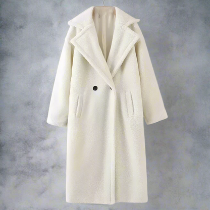 Teddy-Mantel Damen Oversized Weich und Warm