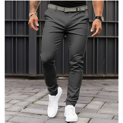 Schmale Herren-Chinos Stretch-Hosen Modern Schnitt