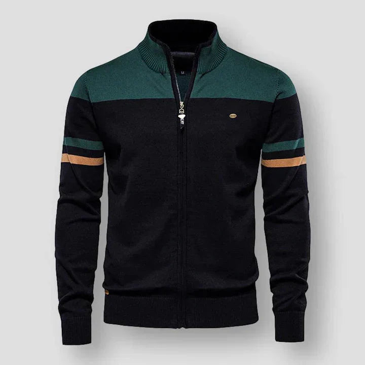Frederick - Gestrickte Vintage Streifenjacke