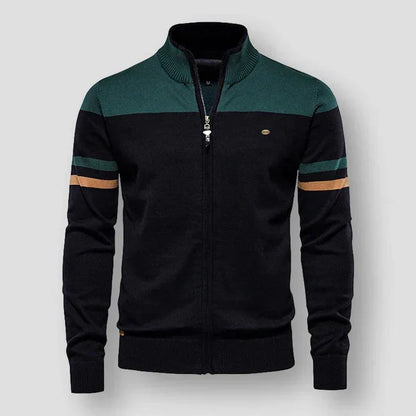 Frederick - Gestrickte Vintage Streifenjacke