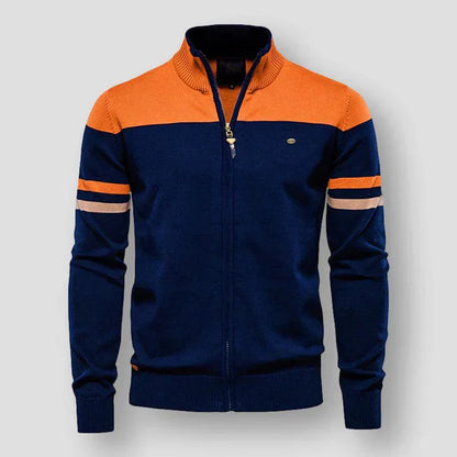 Frederick - Gestrickte Vintage Streifenjacke
