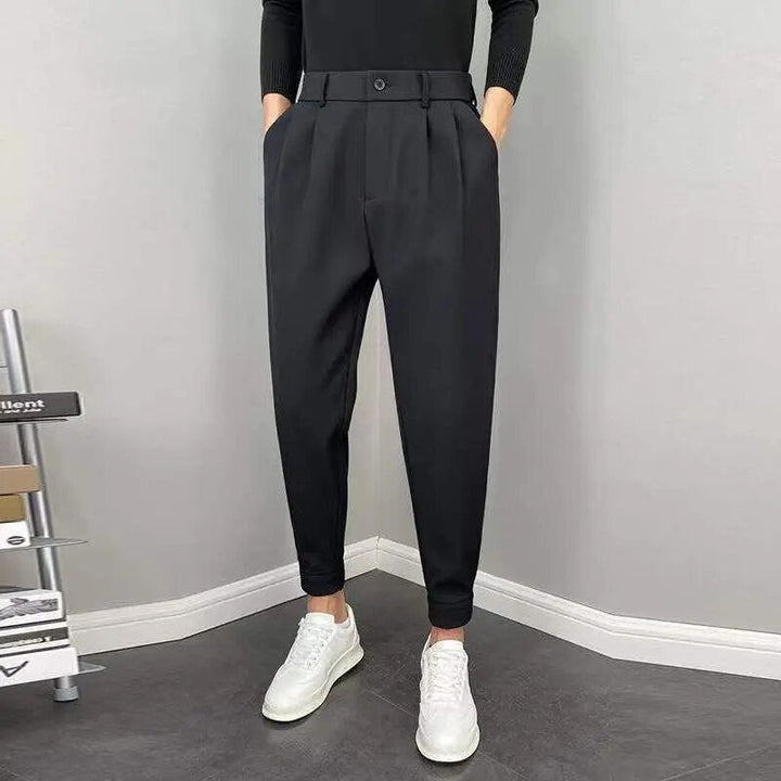 Bequeme Herrenhose Elastischer Bund Locker Sitzend
