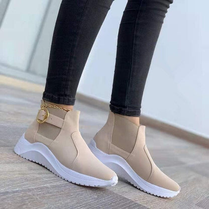 Elegante Plateau-Stiefeletten Damen