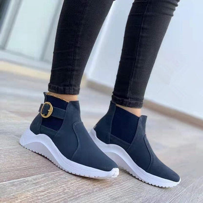 Elegante Plateau-Stiefeletten Damen
