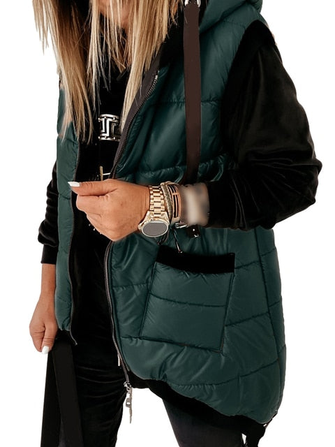 Modische Winterjacke Kapuze