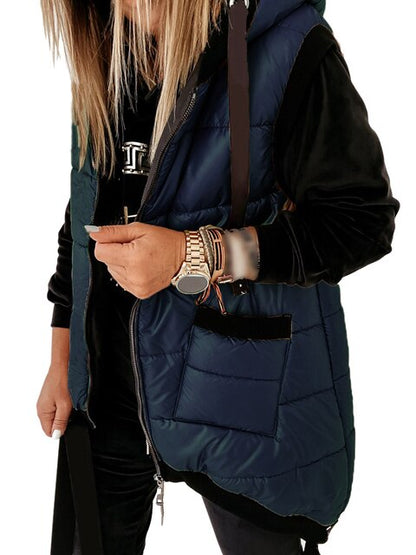 Modische Winterjacke Kapuze