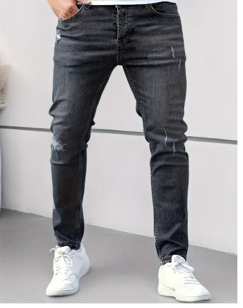 Slim Fit Herrenjeans Ripped Stretch