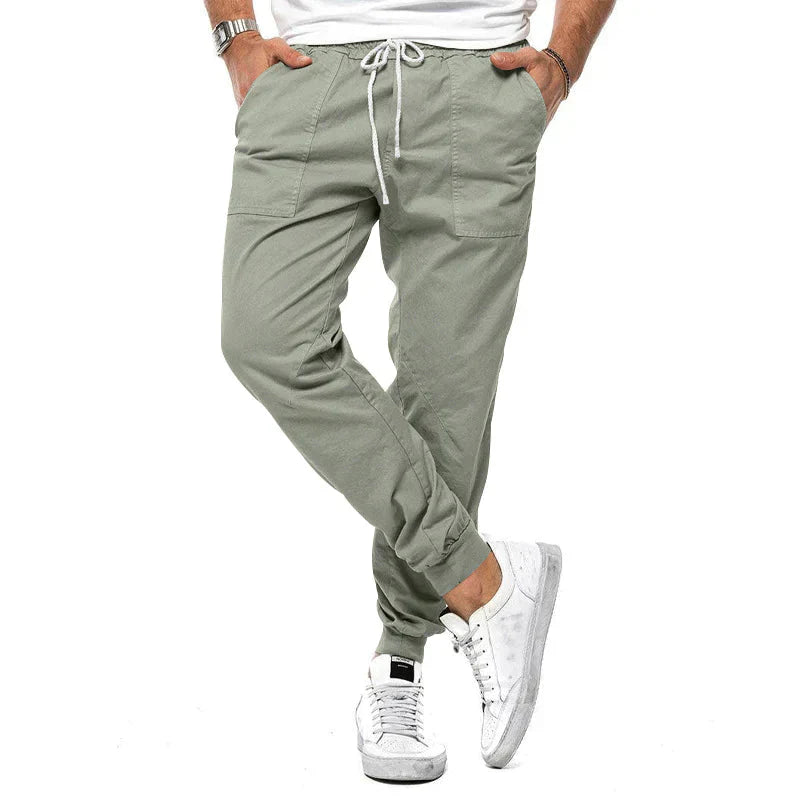Herren Jogginghose Slim Fit Elastisch Komfort - IdealeKleiden