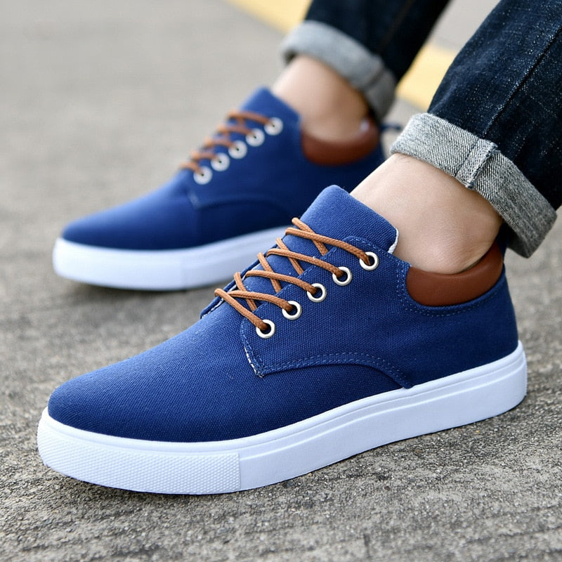 Bequeme Herren Sneaker Leicht Canvas