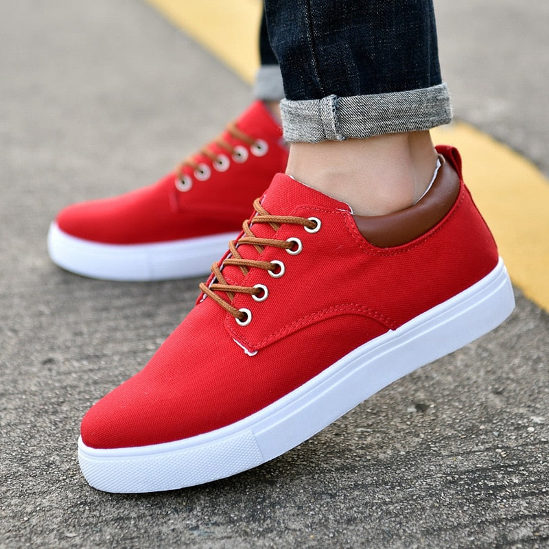 Bequeme Herren Sneaker Leicht Canvas