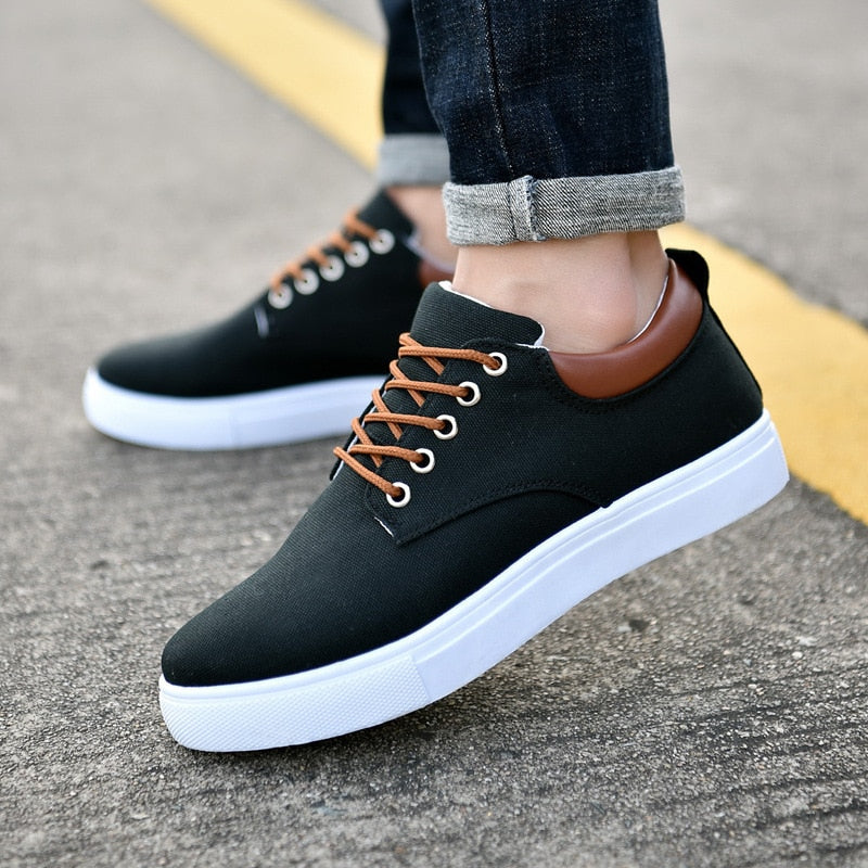 Bequeme Herren Sneaker Leicht Canvas
