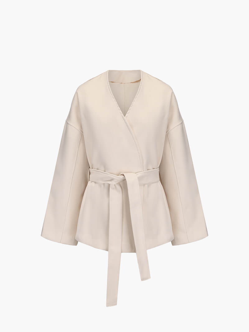 Elegante Kimonojacke Damen Cardigan mit Gürtel